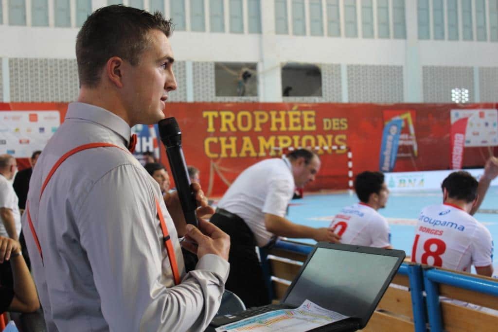 Yoan, speaker pour la Ligue Nationale de Handball