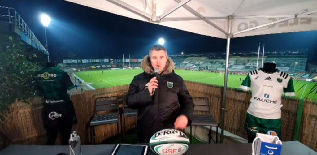 Yoan, animateur du live de la rencontre de rugby entre Montauban et Oyonnax