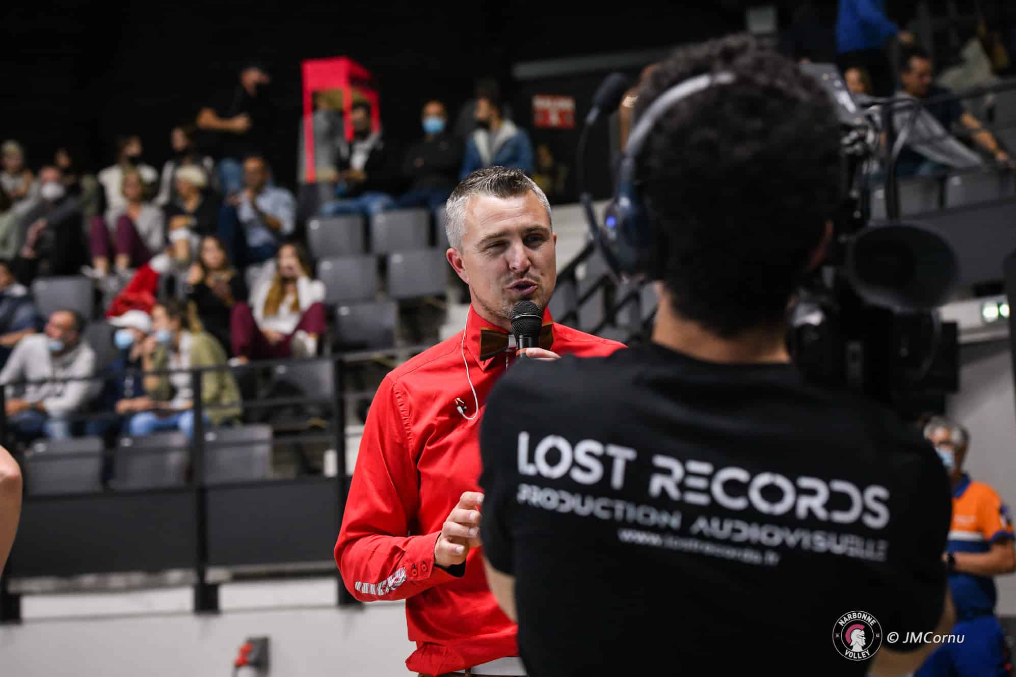 Ambianceur Speaker du Narbonne Volley face à Sète