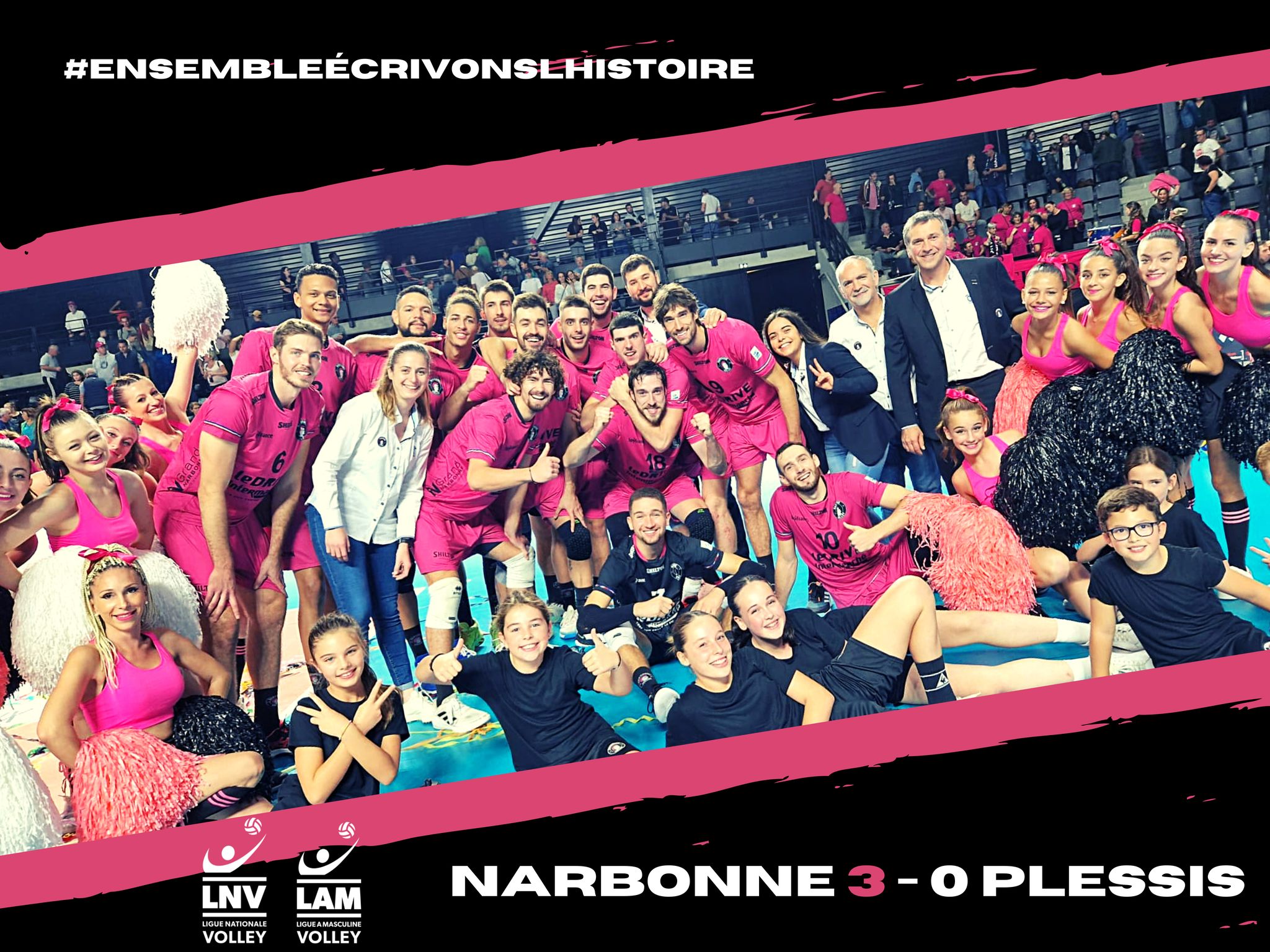 Yoan speaker pour le Narbonne Volleyball