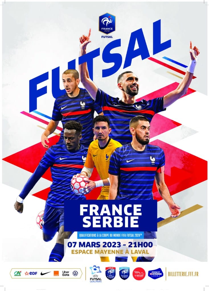 Speaker DJ de l'Equipe de France de Futsal à Laval contre la Serbie