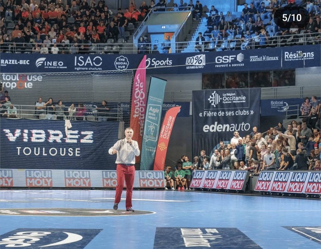 Ambianceur micro et DJ pour le Fenix Toulouse Handball