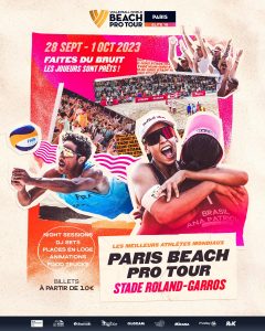 événements sportifs internationaux avec le Paris Beach Pro Tour